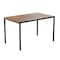Flash Furniture 5 Piece Faux Teak Patio Set with 4 Stack Chairs XU-DG-304860064-GG - alternate 10